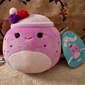 Original Squishmallows Vie Berry Smoothie 5’’ NWT